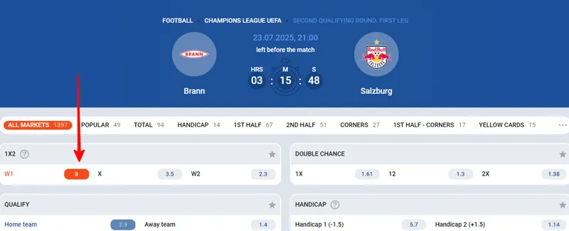 Illustration of a user clicking betting odds on Mostbet, with odds highlighted and added to a digital betting slip.